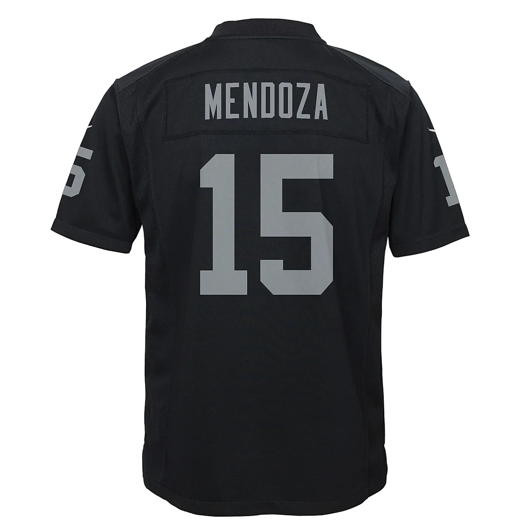 Zennovawear Fernando Mendoza Las Vegas Raiders Youth Team Game Jersey - Black