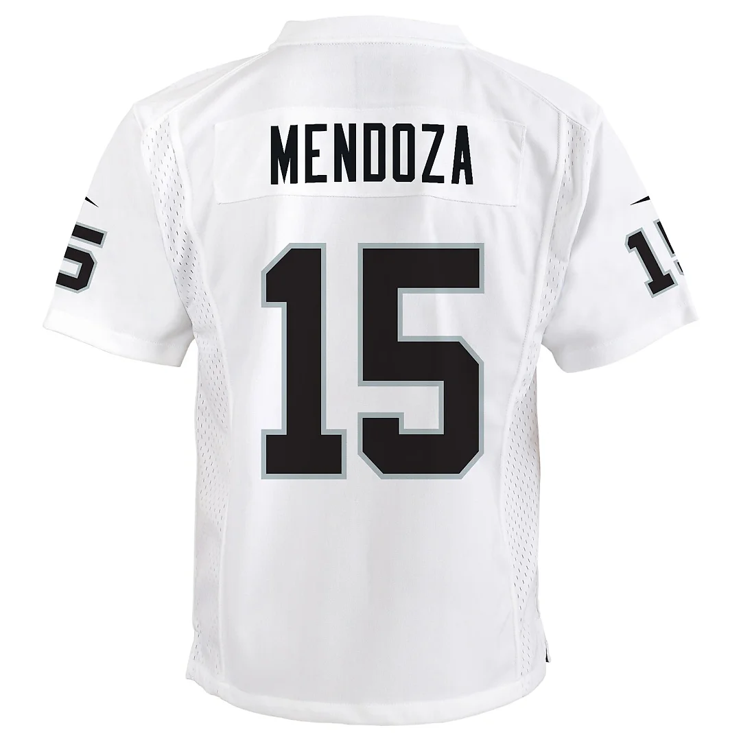 Zennovawear Fernando Mendoza Las Vegas Raiders Youth Game Jersey - White