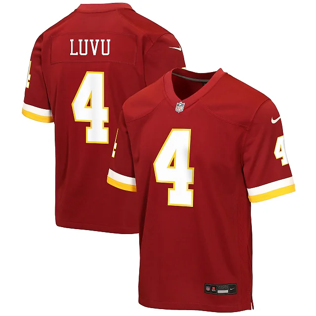 Zennovawear Frankie Luvu Washington Commanders Youth Game Jersey - Burgundy