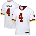 Zennovawear Frankie Luvu Washington Commanders Youth Game Super Bowl Era Jersey - White