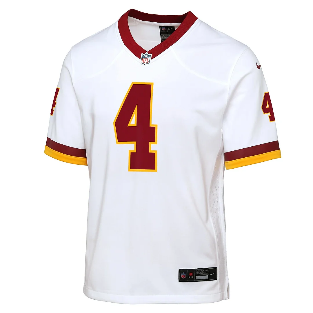Zennovawear Frankie Luvu Washington Commanders Youth Game Super Bowl Era Jersey - White