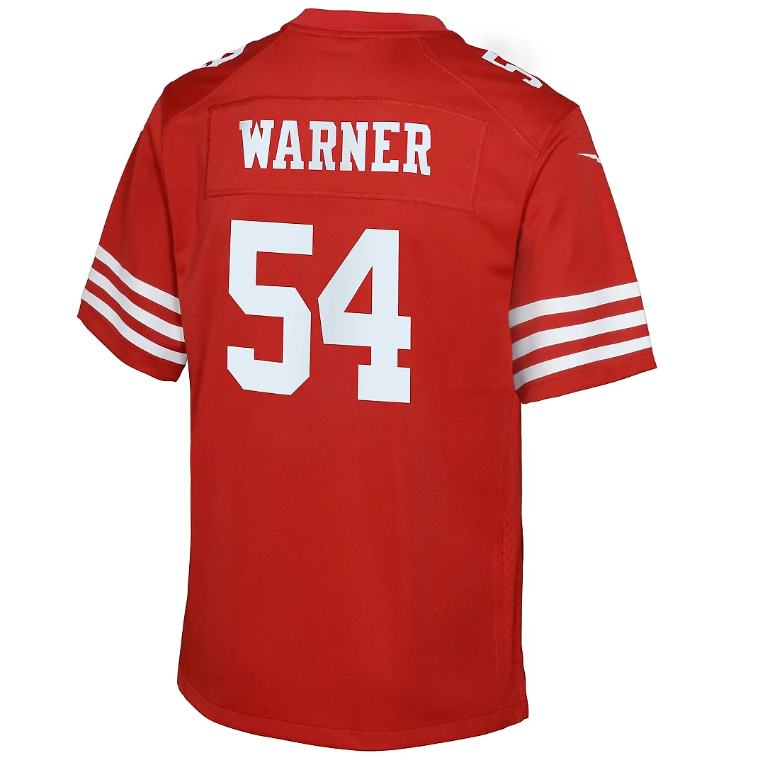 Zennovawear Fred Warner San Francisco 49ers Youth Game Jersey - Scarlet