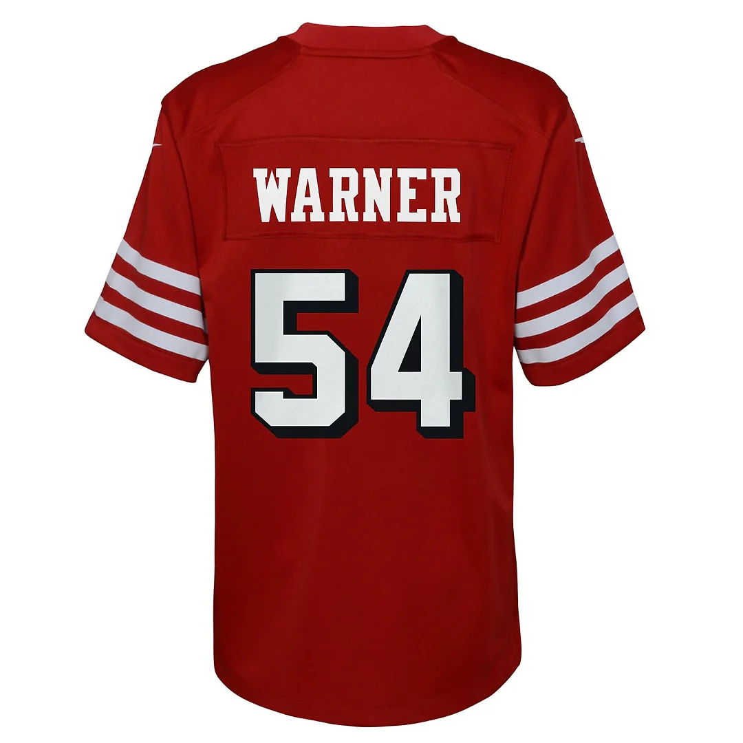 Zennovawear Fred Warner San Francisco 49ers Youth Game Jersey - Scarlet