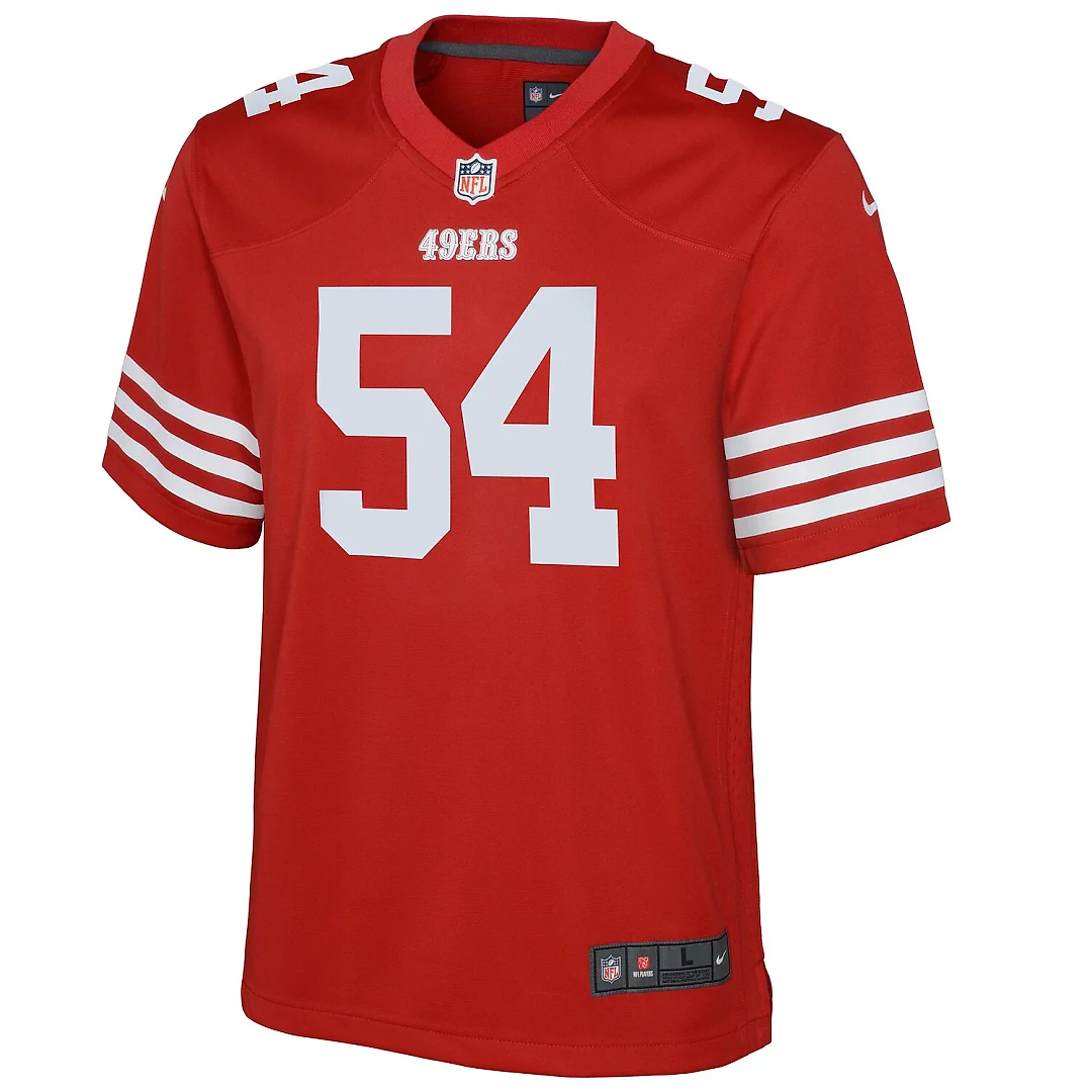 Zennovawear Fred Warner San Francisco 49ers Youth Game Jersey - Scarlet