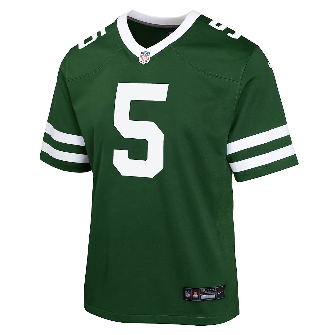 Zennovawear Garrett Wilson New York Jets Youth Game Jersey - Green