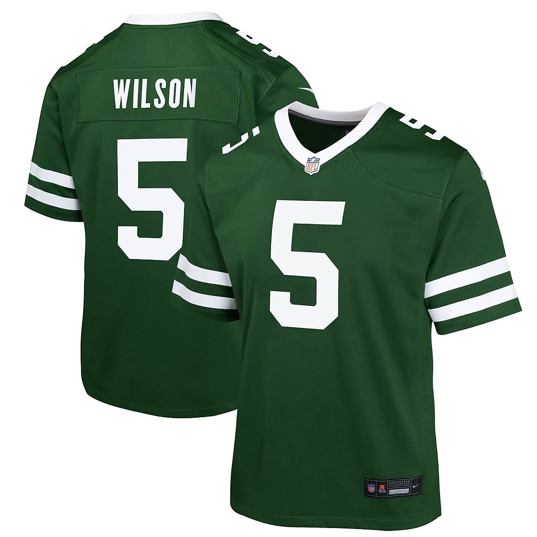 Zennovawear Garrett Wilson New York Jets Youth Game Jersey - Green