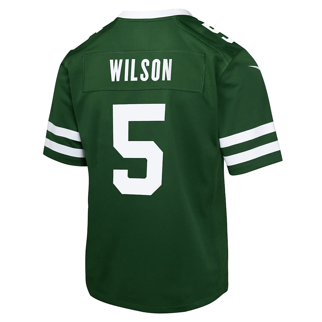 Zennovawear Garrett Wilson New York Jets Youth Game Jersey - Green
