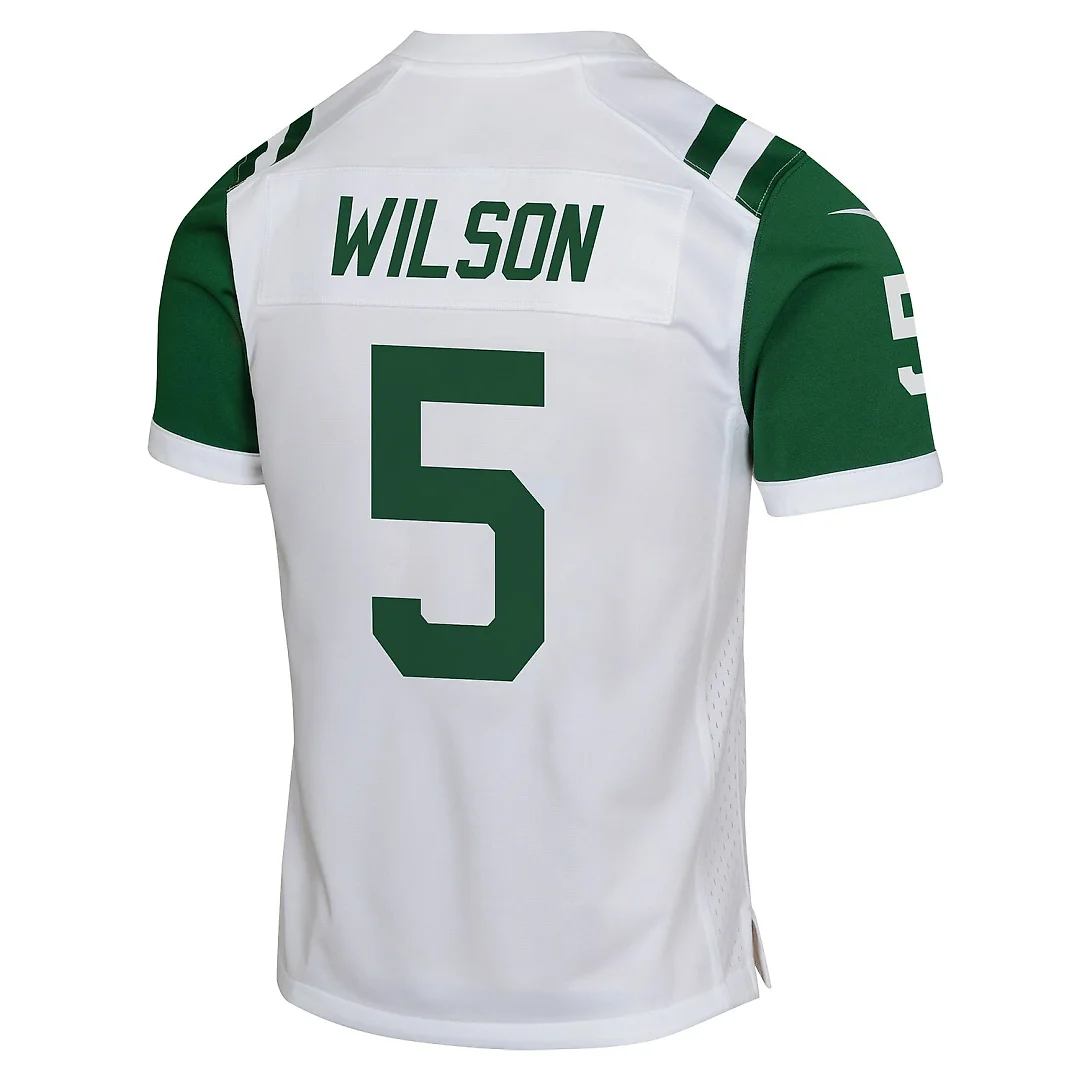 Zennovawear Garrett Wilson New York Jets Youth Game Jersey - White