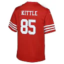 Zennovawear George Kittle San Francisco 49ers Youth 80th Anniversary Game Jersey - Scarlet