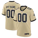 Zennovawear New Orleans Saints Youth Gameday Golds Alternate Custom Game Jersey - Gold