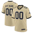 Zennovawear New Orleans Saints Youth Gameday Golds Alternate Custom Game Jersey - Gold