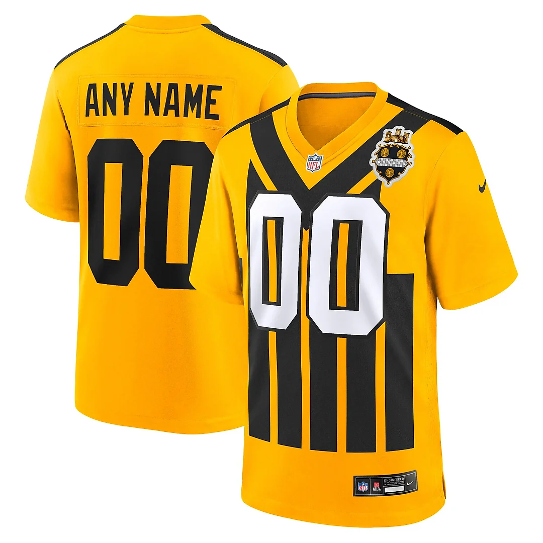 Zennovawear Pittsburgh Steelers Youth Alternate 1933 Throwback Game Custom Jersey - Gold