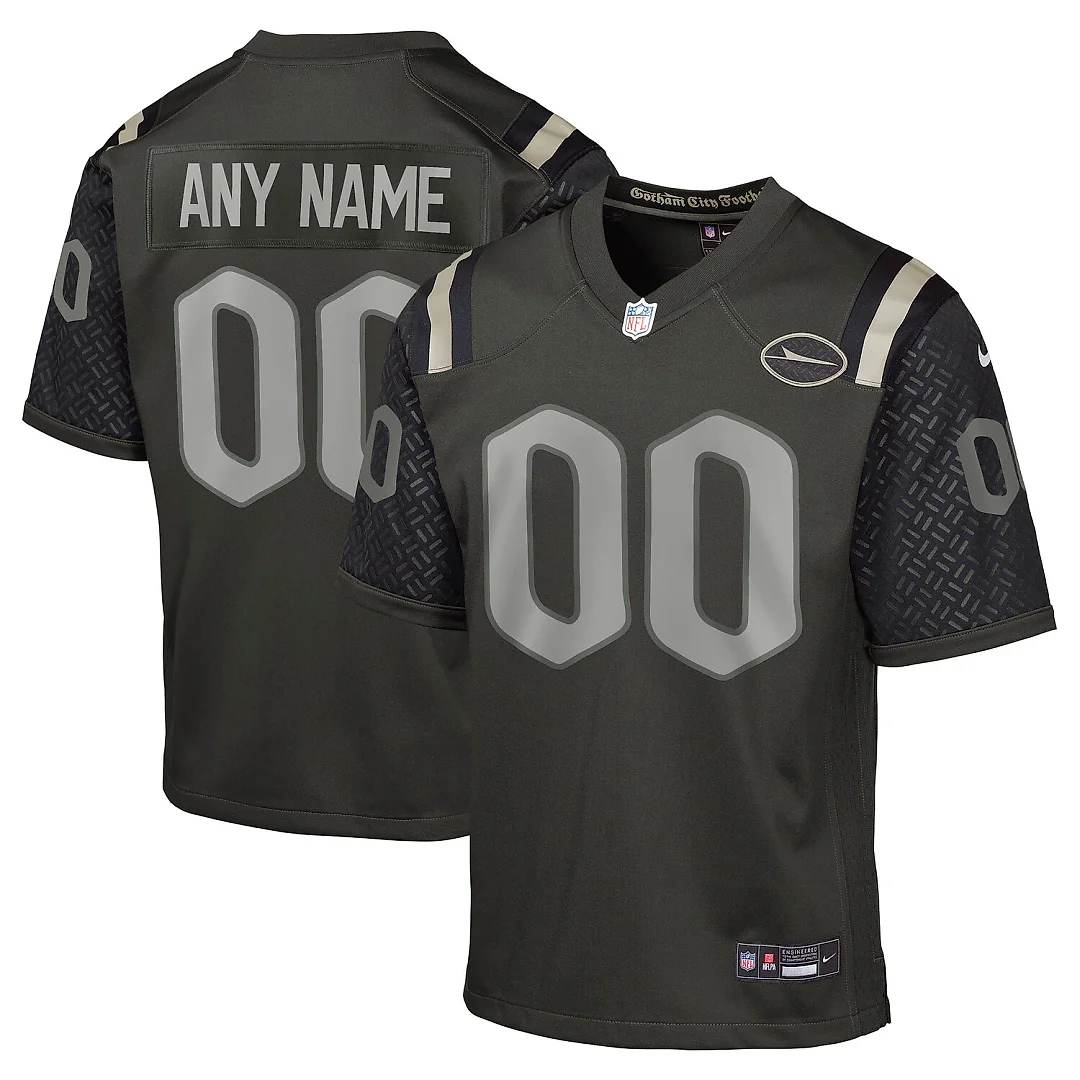 Zennovawear New York Jets Youth 2025 Rivalries Collection Custom Game Jersey - Gotham Green