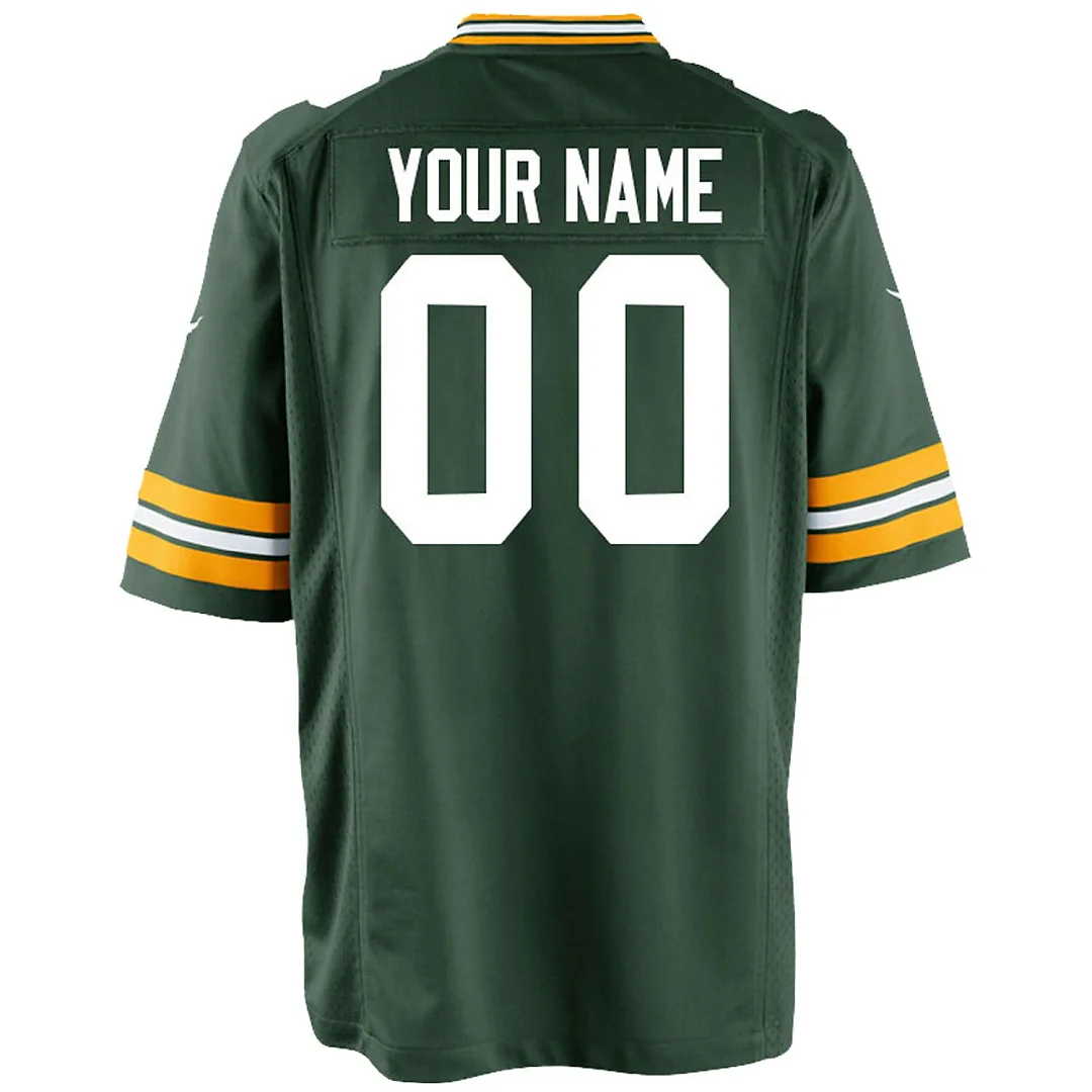 Zennovawear Green Bay Packers Youth Custom Game Jersey - Green