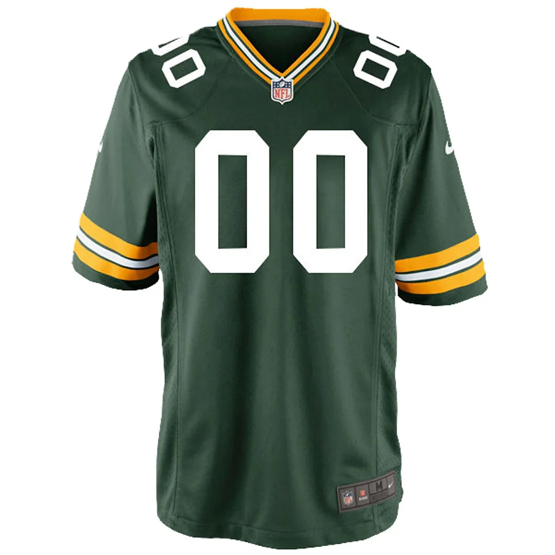Zennovawear Green Bay Packers Youth Custom Game Jersey - Green