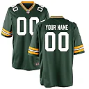 Zennovawear Green Bay Packers Youth Custom Game Jersey - Green