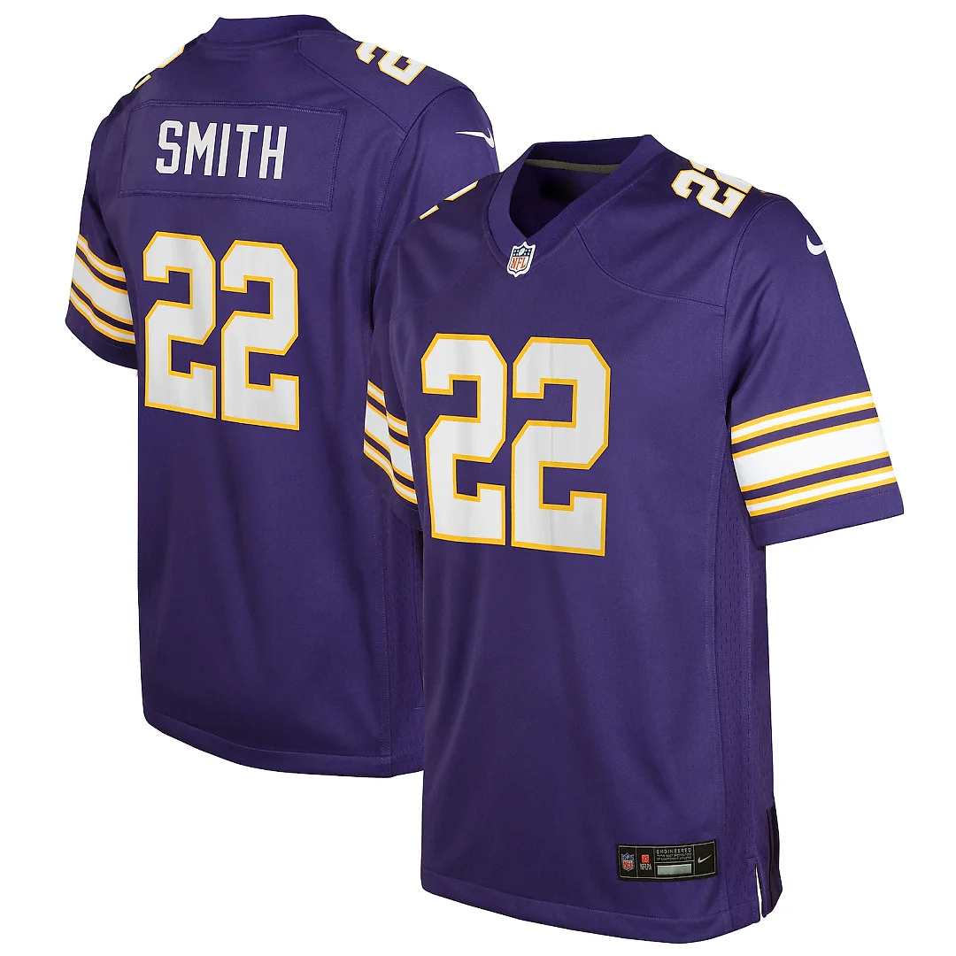 Zennovawear Harrison Smith Minnesota Vikings Youth Game Jersey - Purple
