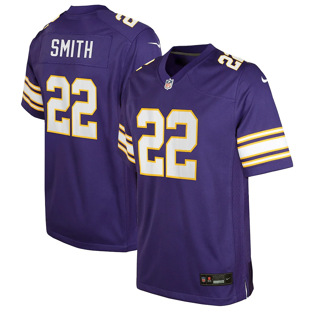 Zennovawear Harrison Smith Minnesota Vikings Youth Game Jersey - Purple