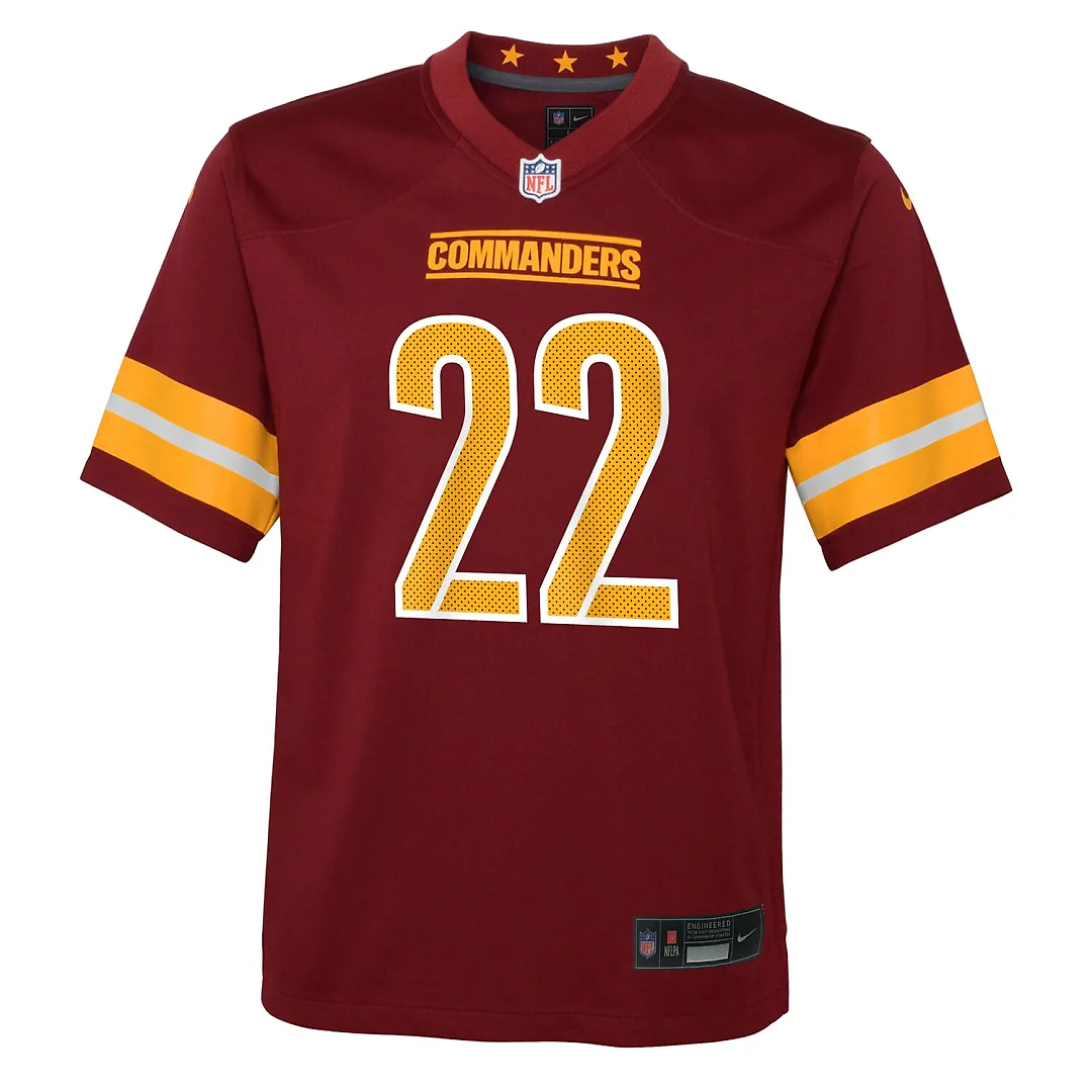 Zennovawear Jacory Croskey-Merritt Washington Commanders Youth Team Game Jersey - Burgundy