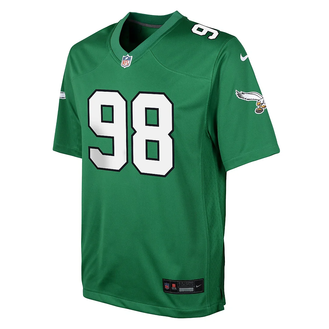 Zennovawear Jalen Carter Philadelphia Eagles Youth Game Jersey - Kelly Green