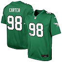 Zennovawear Jalen Carter Philadelphia Eagles Youth Game Jersey - Kelly Green