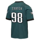 Zennovawear Jalen Carter Philadelphia Eagles Youth Team Game Jersey - Midnight Green