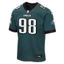 Zennovawear Jalen Carter Philadelphia Eagles Youth Team Game Jersey - Midnight Green