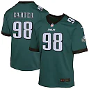 Zennovawear Jalen Carter Philadelphia Eagles Youth Game Player Jersey - Midnight Green