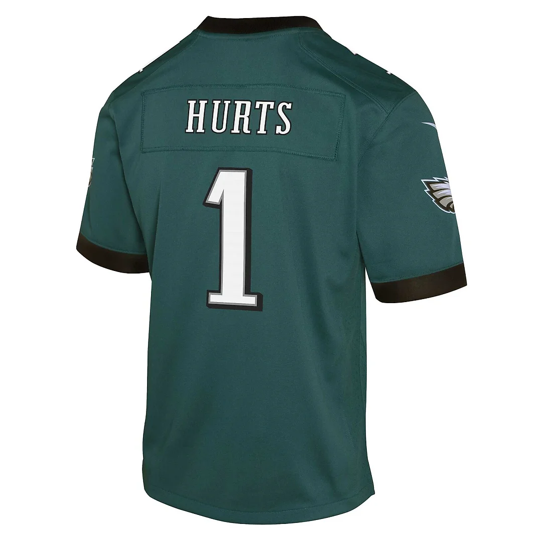 Zennovawear Jalen Hurts Philadelphia Eagles Youth Game Jersey - Green