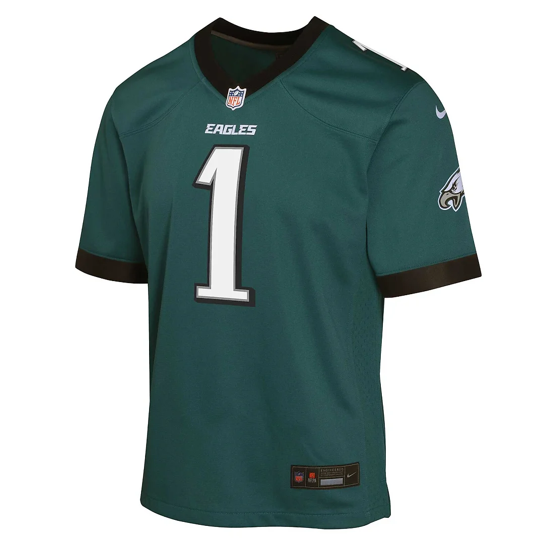 Zennovawear Jalen Hurts Philadelphia Eagles Youth Game Jersey - Green