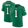 Zennovawear Jalen Hurts Philadelphia Eagles Youth Game Jersey - Kelly Green