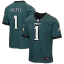 Zennovawear Jalen Hurts Philadelphia Eagles Youth Team Game Jersey - Midnight Green