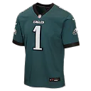 Zennovawear Jalen Hurts Philadelphia Eagles Youth Team Game Jersey - Midnight Green