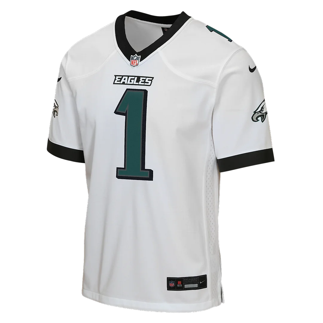 Zennovawear Jalen Hurts Philadelphia Eagles Youth Game Jersey - White