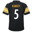 Zennovawear Jalen Ramsey Pittsburgh Steelers Youth Team Game Jersey - Black