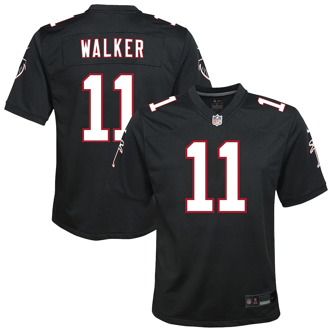 Zennovawear Jalon Walker Atlanta Falcons Youth Alternate Game Jersey - Black