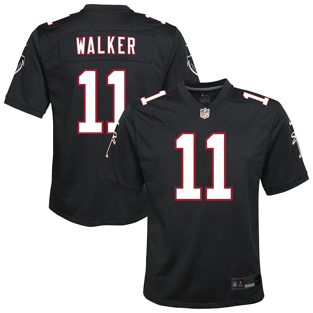Zennovawear Jalon Walker Atlanta Falcons Youth Alternate Game Jersey - Black