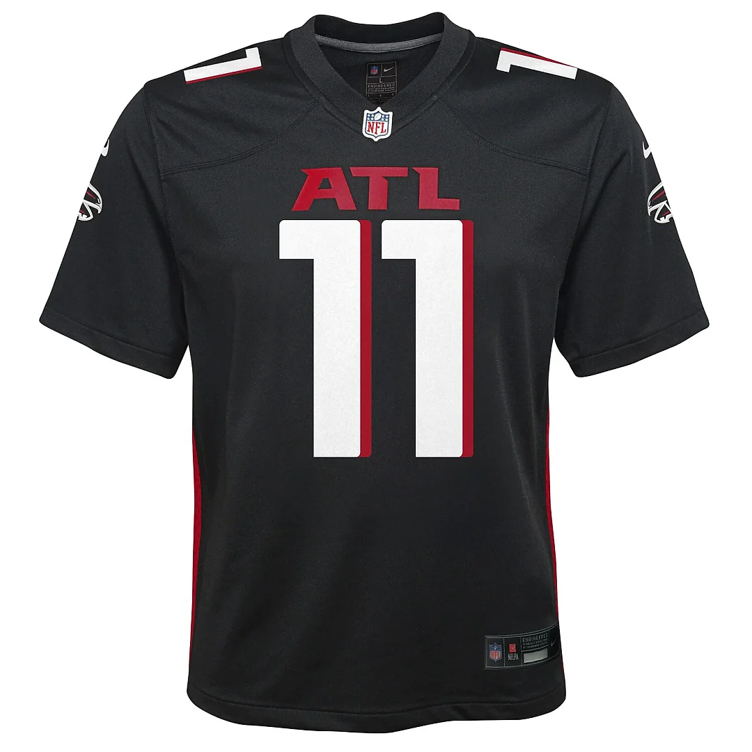 Zennovawear Jalon Walker Atlanta Falcons Youth Team Game Jersey - Black