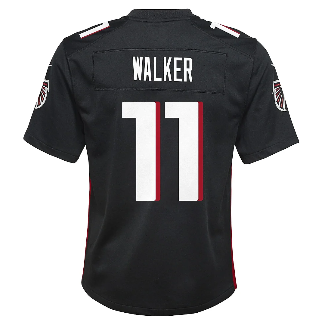 Zennovawear Jalon Walker Atlanta Falcons Youth Team Game Jersey - Black