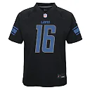 Zennovawear Jared Goff Detroit Lions Youth Game Jersey - Black
