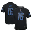 Zennovawear Jared Goff Detroit Lions Youth Game Jersey - Black