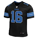 Zennovawear Jared Goff Detroit Lions Youth Game Jersey - Black