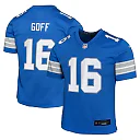 Zennovawear Jared Goff Detroit Lions Youth Game Jersey - Blue