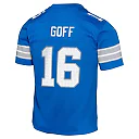 Zennovawear Jared Goff Detroit Lions Youth Game Jersey - Blue