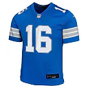 Zennovawear Jared Goff Detroit Lions Youth Game Jersey - Blue