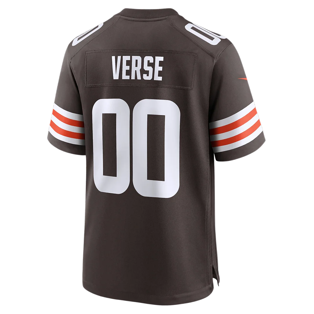Zennovawear Jared Verse Cleveland Browns Youth Team Game Jersey - Brown