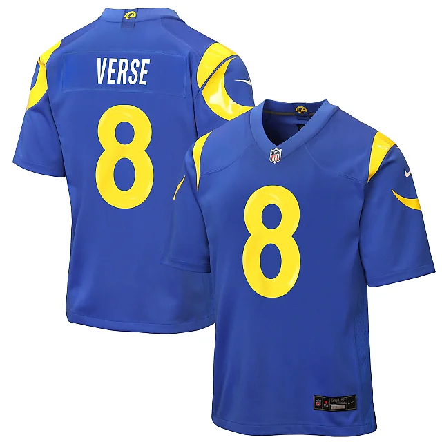 Zennovawear Jared Verse Los Angeles Rams Youth Game Jersey - Royal