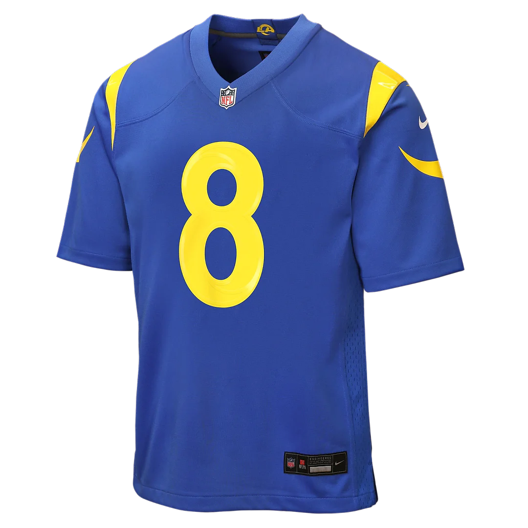 Zennovawear Jared Verse Los Angeles Rams Youth Game Jersey - Royal