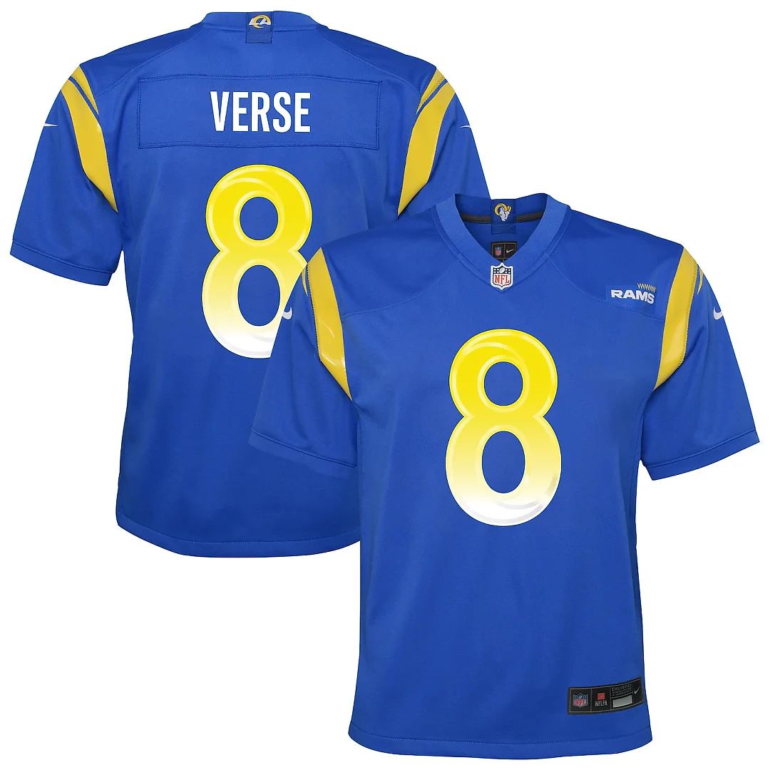 Zennovawear Jared Verse Los Angeles Rams Youth Team Game Jersey - Royal