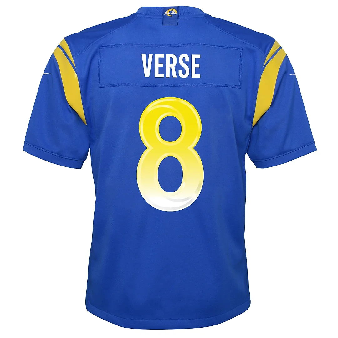 Zennovawear Jared Verse Los Angeles Rams Youth Team Game Jersey - Royal